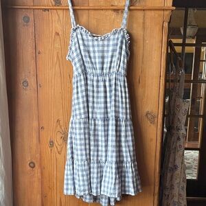 Arizona Jean Company Blue Gingham Mini Dress